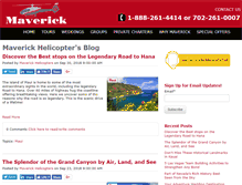 Tablet Screenshot of blog.maverickhelicopter.com